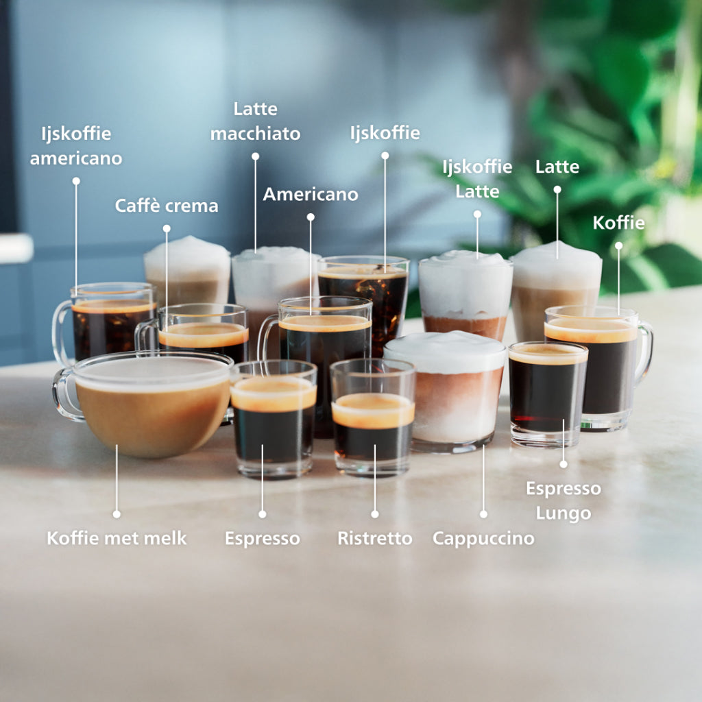 Serie 5500 (EP5546/70) Kaffeevollautomat – LatteGo Milchsystem, 20 heiße und kalte Kaffeespezialitäten, SilentBrew, QuickStart, Schwarz Silber